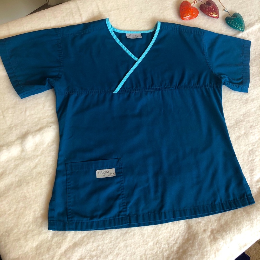 🌻Urban scrub Dark Teal top S